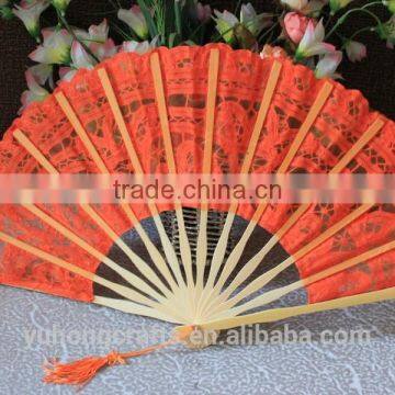 Handmade Embroidery Lace Wedding Fan for Bridal photo-2