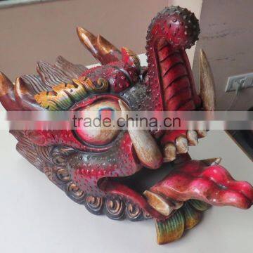 Dragon Mask Wall Hanging Decor Handmade in Nepal