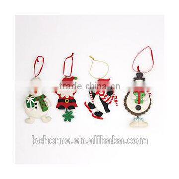 Personalized polymer clay ornaments for christmas decoration