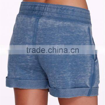 OEM Women Plain Cotton French Terry Knit Sleep Shorts Sexy Cycling Yoga Shorts Wholesale Custom Manufacturer Shorts Pants photo-4