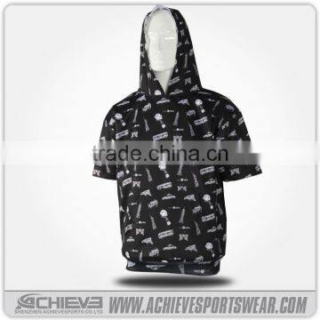 China sportswear manufacture custom men plain sleeveless hoodie