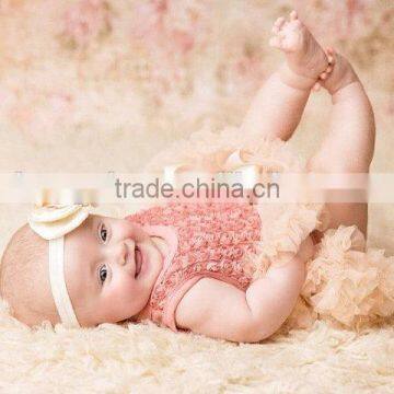 Rose Tutu Dress For 1 Years Old Girl Birthday Baby Girls First Birthday Frocks With Headband 2016 HSD5763 photo-5