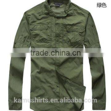 Coolmax Mens Long Sleeve Quick Dry Outdoor Fishing Shirts UV-protection Shirts