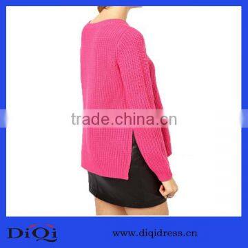 New design knitted pullover sweater woolen sweater new designs for ladies