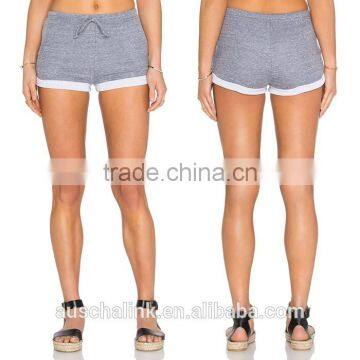 High Quality Wholesale Womens Gray Breathable Gym Shorts photo-5