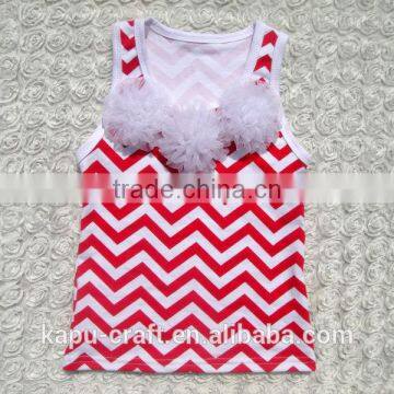 Hot sale fashion chevron baby tank top