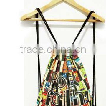 Fashion Print Cotton Polyester Backpack Bag