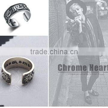 Fashion Cool Retro Punk JEWELRY Open Ring Sterling Silver for Men Wholesale photo-6