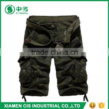Custom Summer Pure Cotton Army Style Mens Camo Printed Cargo Shorts photo-4