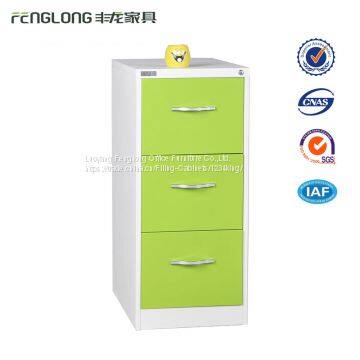 Luoyang Steel Cabinet A4 Folders 3 Drawers Steel Metal Drawer File Cabinet