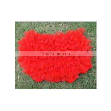 Wholesale Fancy Dress 100% Cotton Solid Color Baby Bloomers With Ruffle photo-2