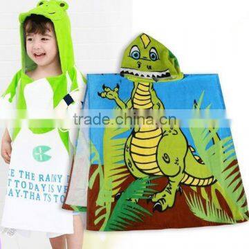 100% Cotton Printing Kids Hooded Animal Towel photo-3