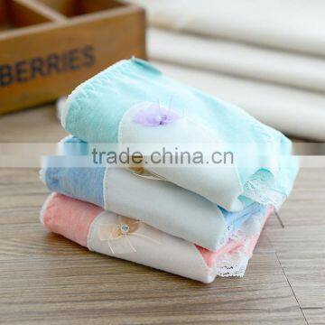 Women Low Waist Cotton Underwear Lace Love Students Teen Girls Briefs Panty photo-3