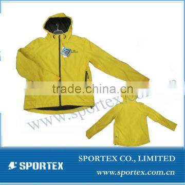 unisex yellow soft shell jacket