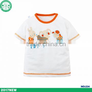 O-neck design custom printing unisex baby boy clothes t shirt