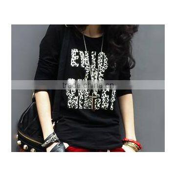 Printing t Shirt, Long Sleeve Women Printed T-shirt photo-4