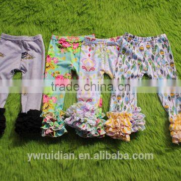 Cheap Price Kids Leggings Tight Ruffle Icing Leggings Baby Girl Short Hot Pants Legging photo-2