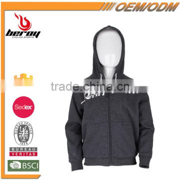 Comfort Zipper Up Blank Kids Sweatshirt Hoodies for Wholesale