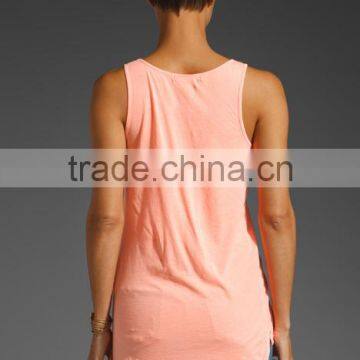 One Size Fit All Sheer Jersey Tank Top photo-3