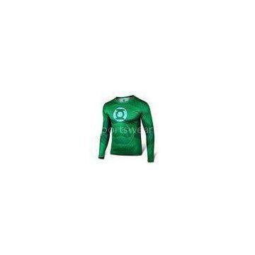 Fashion Elastic Long Sleeve Rash Guard Customized For Men Compression