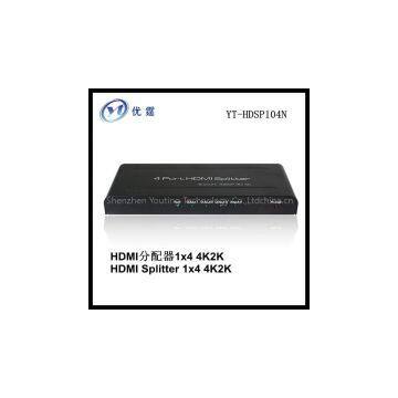 HDMI splitter amplifier 1x4  4 outputs 3D 4K*2K supported