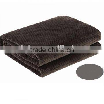 2015 Hot Sale 100% Polyester Warm Fabric Home Textile Honeycomb Popcorn-Stitch Solid Waffle Weave Blanket photo-4