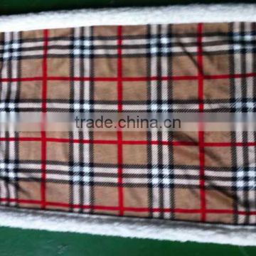 ade in China plaid fleece blanket