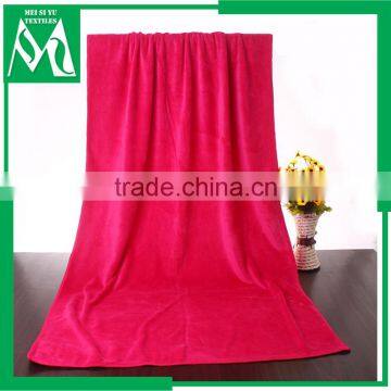 Wholesale absorbant hot pink beach towel sports towel