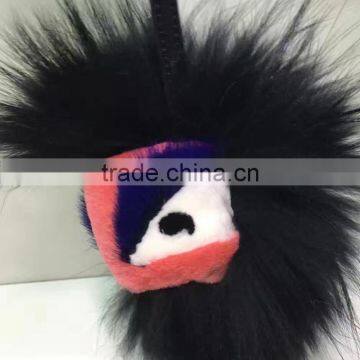 Promotional Raccoon Fur Key Chain For Car Key Ring in High Quality photo-4