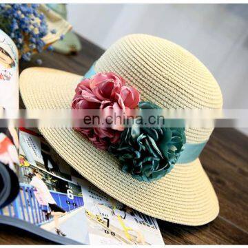 Summer Collapsible Straw Hat Straw Plaited Article Outdoors Sunshade Hat