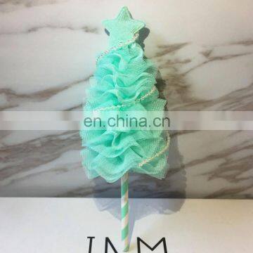 Creative Pink/Blue/Green Glitter Star Christmas Tree Cake Toppers Birthday Wedding Cake Decorations photo-3