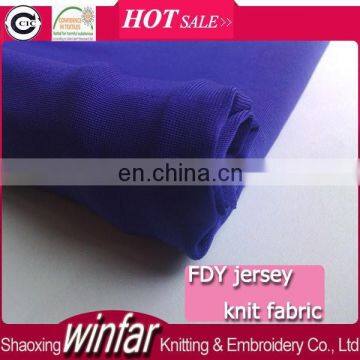 Winfar Textile Polyester 4 Way Stretch Knit FDY Dyed Fabrics for Dress