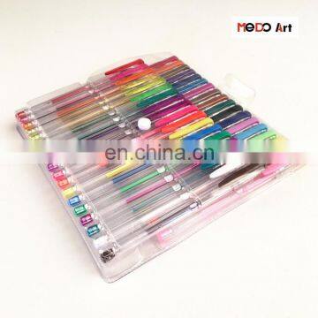 Unique 36 Gel Pen Pack Set with Two Layers PVC Bag Packing