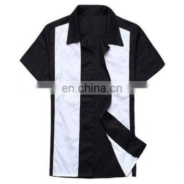 mens 50s 60s rockabilly clothing bowling shirts 5xl plus size rock and roll vintage design hip hop contrast color dropshipping