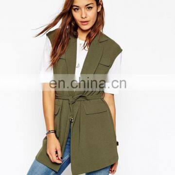 Women's Sleeveless Utility Jacket