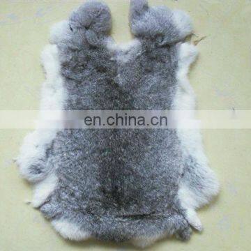 natural grey color fur chinchilla rabbit fur skin