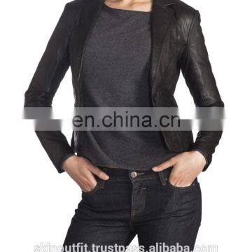 Womens Leather blazer