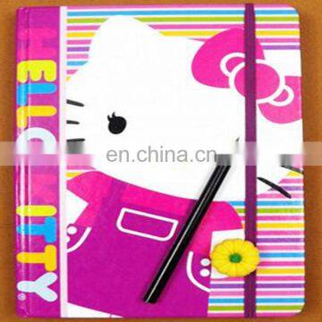 Custom A4/A5 cattoon student notebook with perfect binding with coloring paper printing