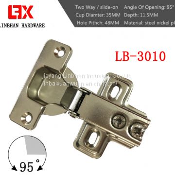 two way hinge four hole based