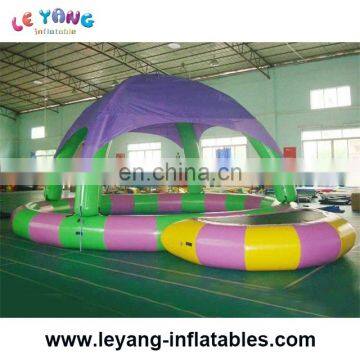 New Design Children Inflatable Swimming Pool with Tent/Hot Sale Kids Inflatable Pool/Outdoor Inflatable Water Pool