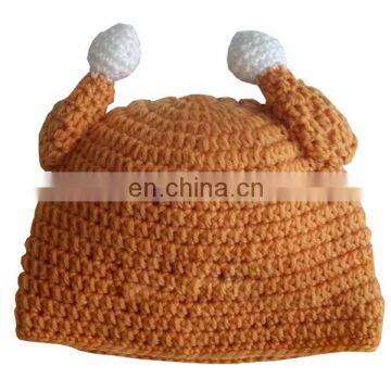 Thanksgiving Knit Crochet Turkey Hat