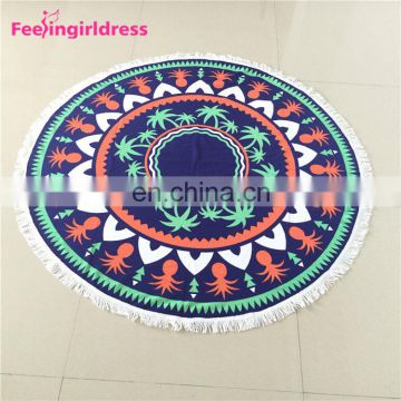 Factory Price Reactive Print Round Beach Cheap Tapestry For Home Decor