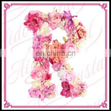Aidocrystal Handmade Artificial Flower Letter Wall Decorative Wall Hanging Art and Craft photo-2