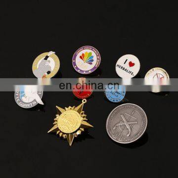 wholesale factory direct sale cheap custom 3D metal pin badges