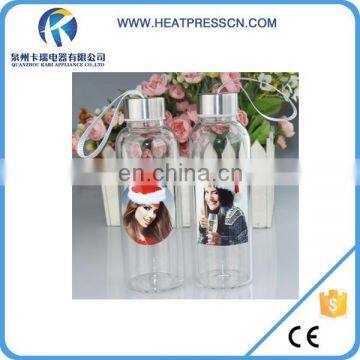 420ml Sublimation Glass Bottle With White Patch