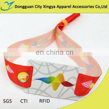 custom fabric woven festival rfid style events wristband