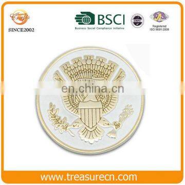 Top quality 3D effect zinc alloy commemorative coin for souvenir gift