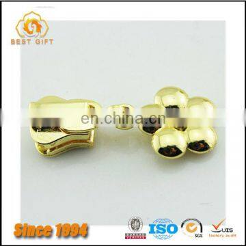 Guangdong Factory Wholesale Custom Garment Accessories Jacket Gold Metal Flower Zippers photo-6