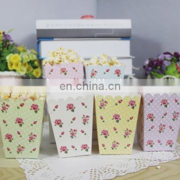 Customized high quality grease proof popcorn paper packaging box