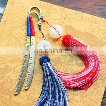 custom magnetic bookmark metal bookmarks with tassels personalized metal bookmark tassels